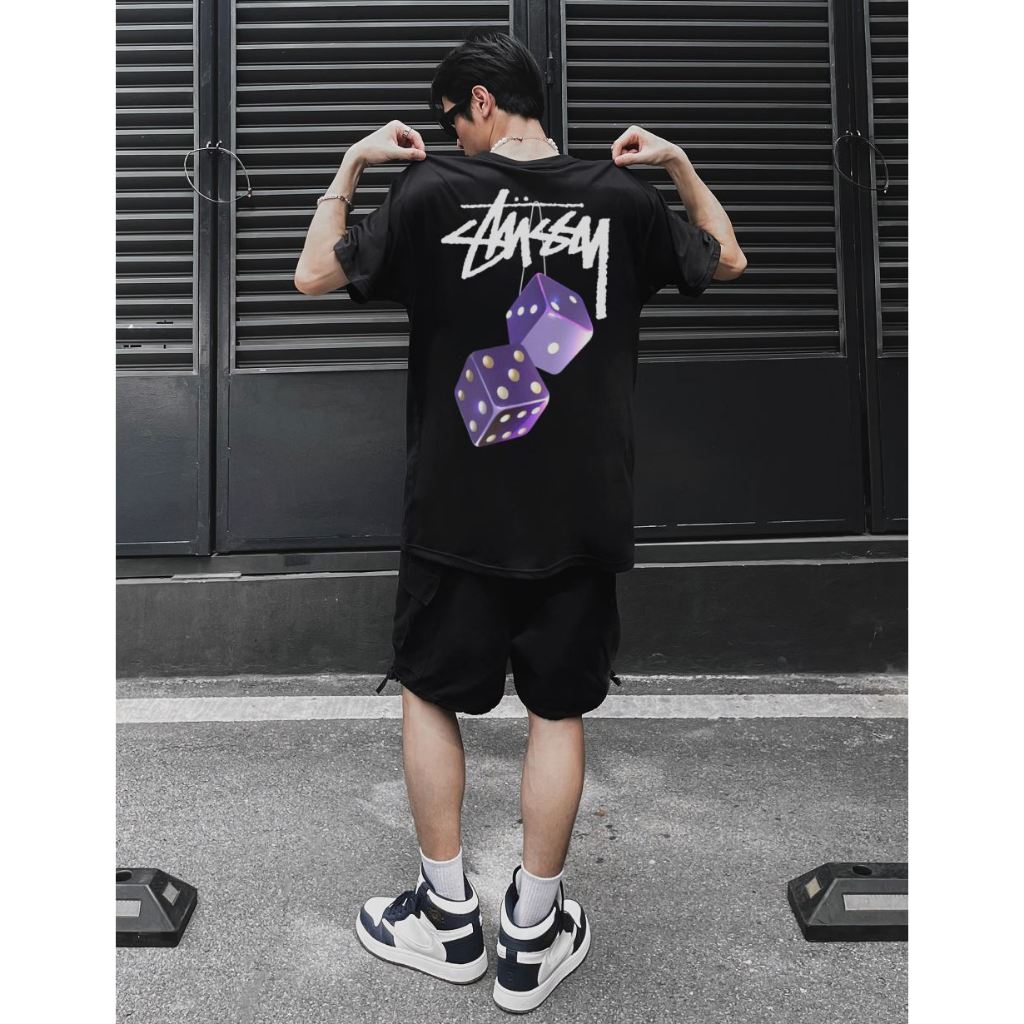 Áo thun Stus.sy Xúc Xắc Tím - Streetwears SG