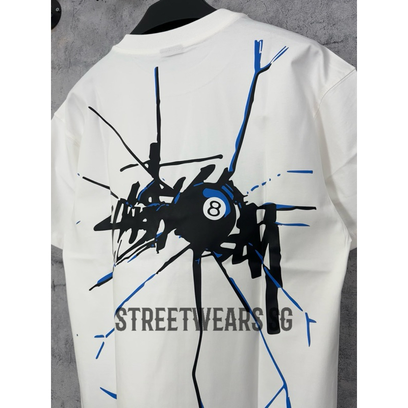 [Ảnh Thật] Áo thun Stussy nhện màu trắng cotton form rộng - Streetwears SG