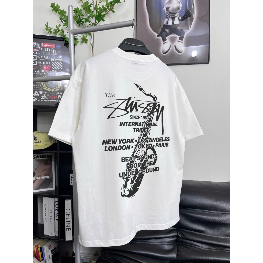 [Ảnh Thật] Áo Thun Stussy Beats Sounds Underground cotton dày nam nữ - Streetwears SG