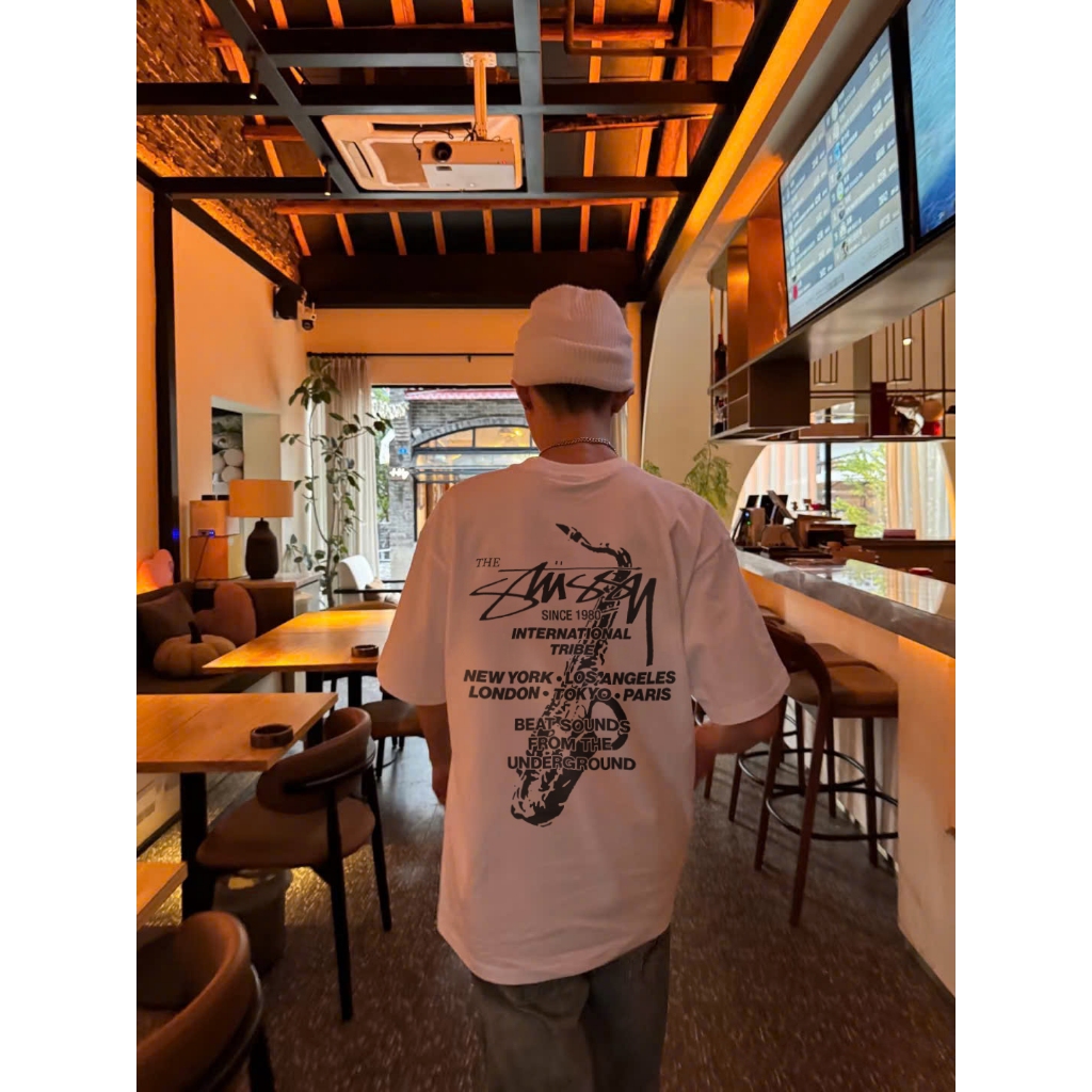 [Ảnh Thật] Áo Thun Stussy Beats Sounds Underground cotton dày nam nữ - Streetwears SG