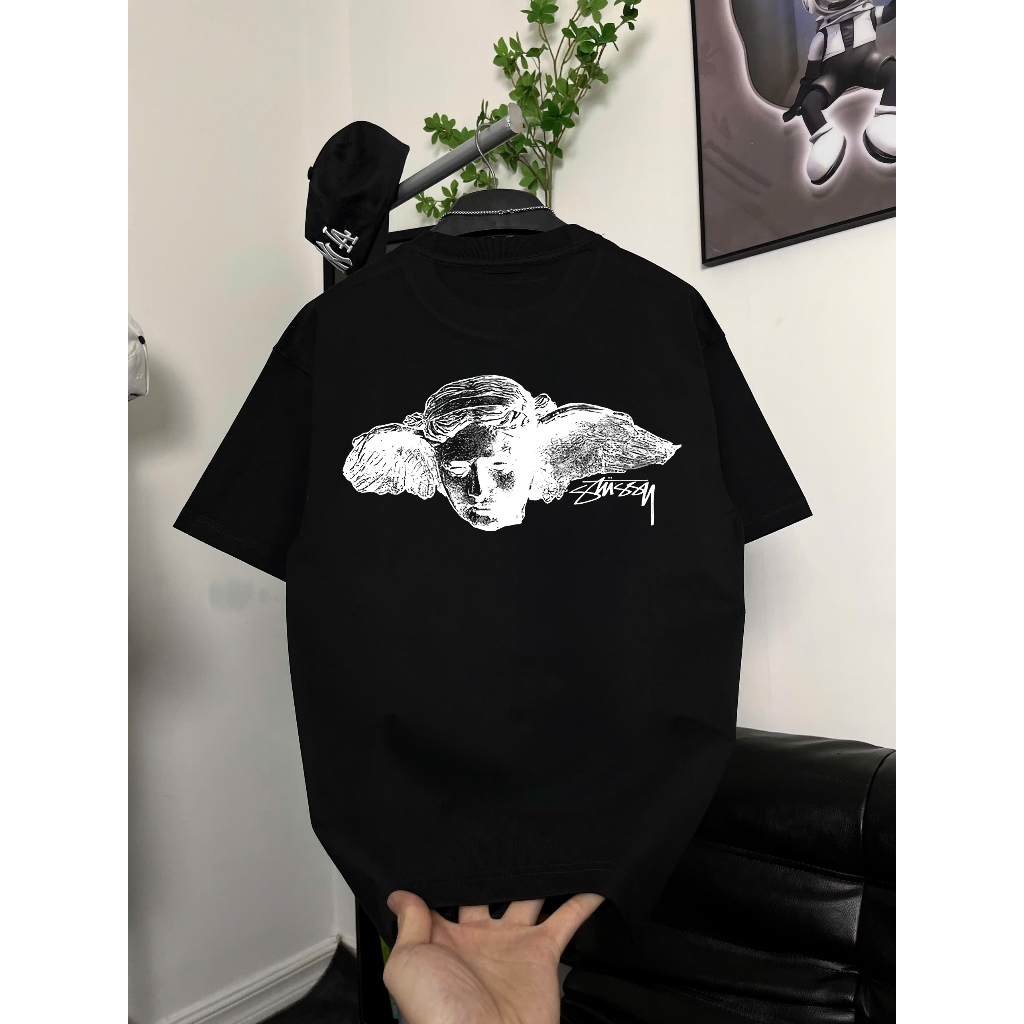 [Ảnh Thật] Áo Thun Stussy Hypnos Angelic cotton dày nam nữ - Streetwears SG