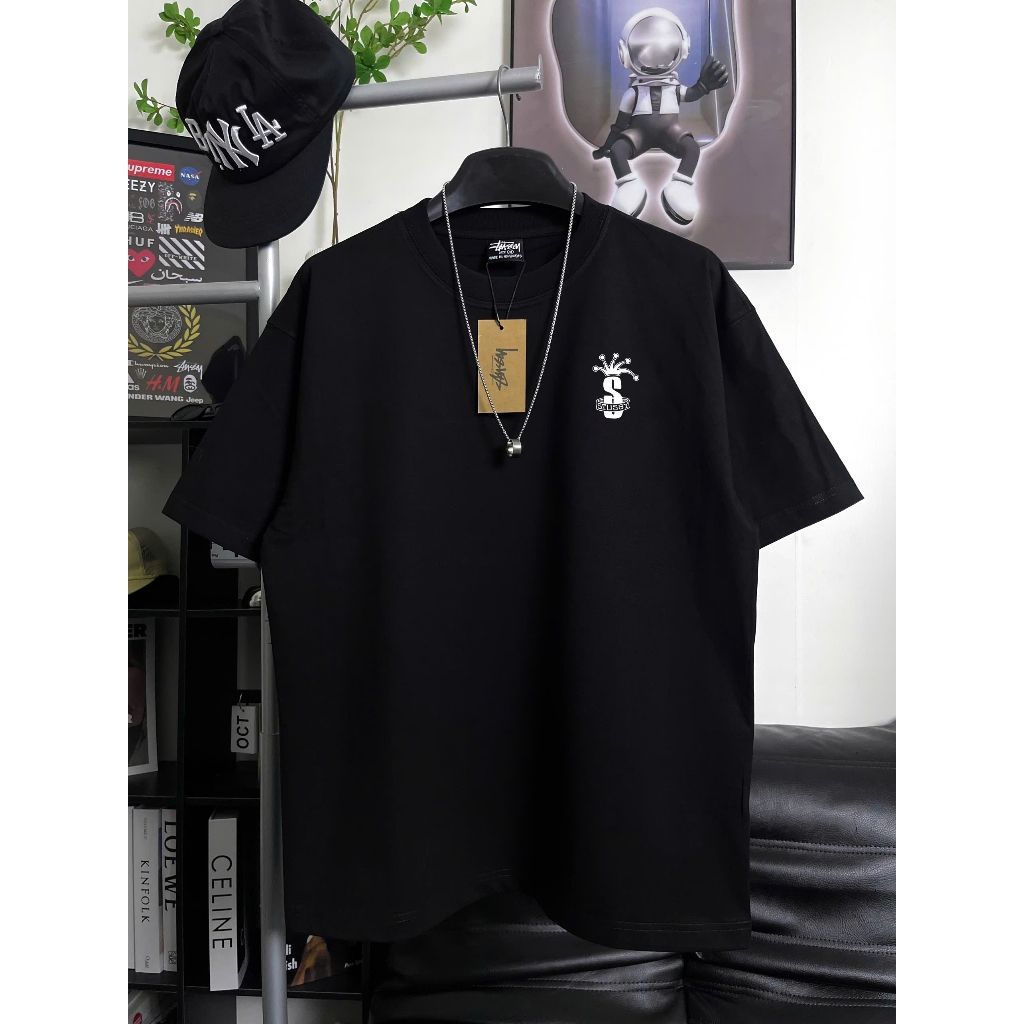 [Ảnh Thật] Áo Thun Stussy Crown Band cotton dày nam nữ - Streetwears SG