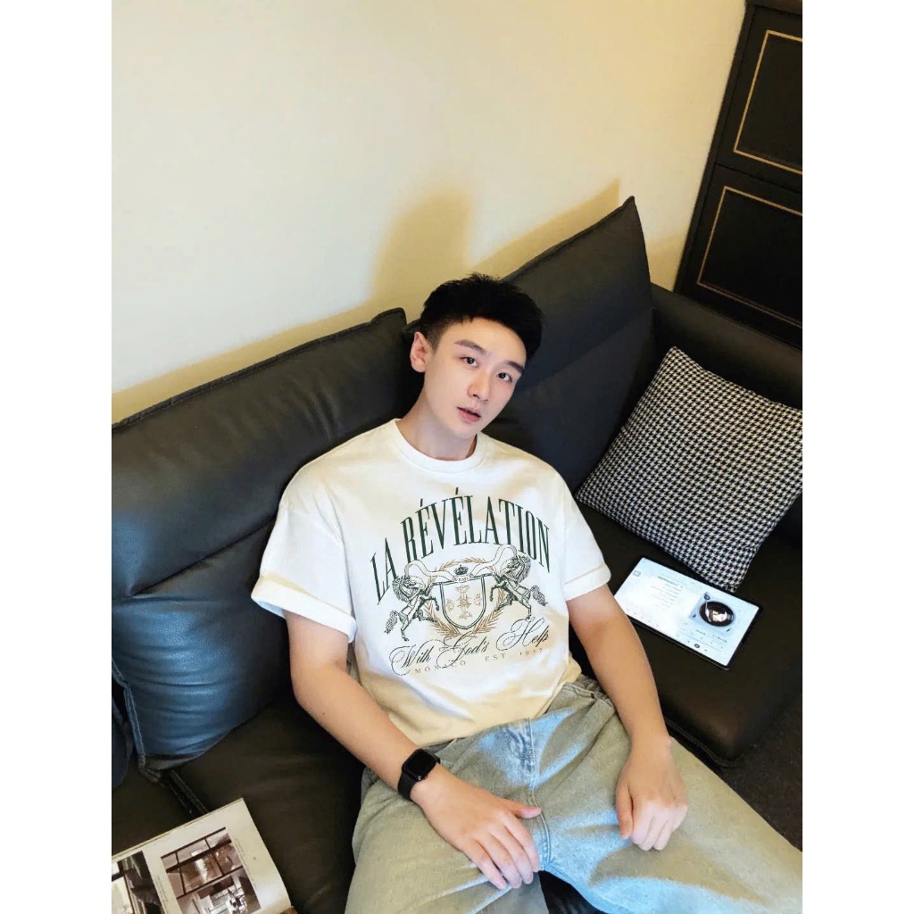 Áo Thun In Circle La Révélation Crest Monaco Cotton Cao Cấp Form Rộng - Streetwears SG