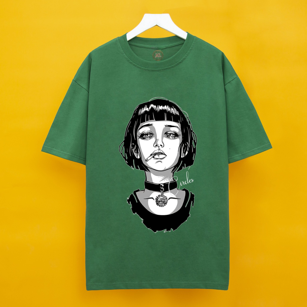 Áo thun Circle Girl Print Short-Sleeve T-Shirt - Circle Girl