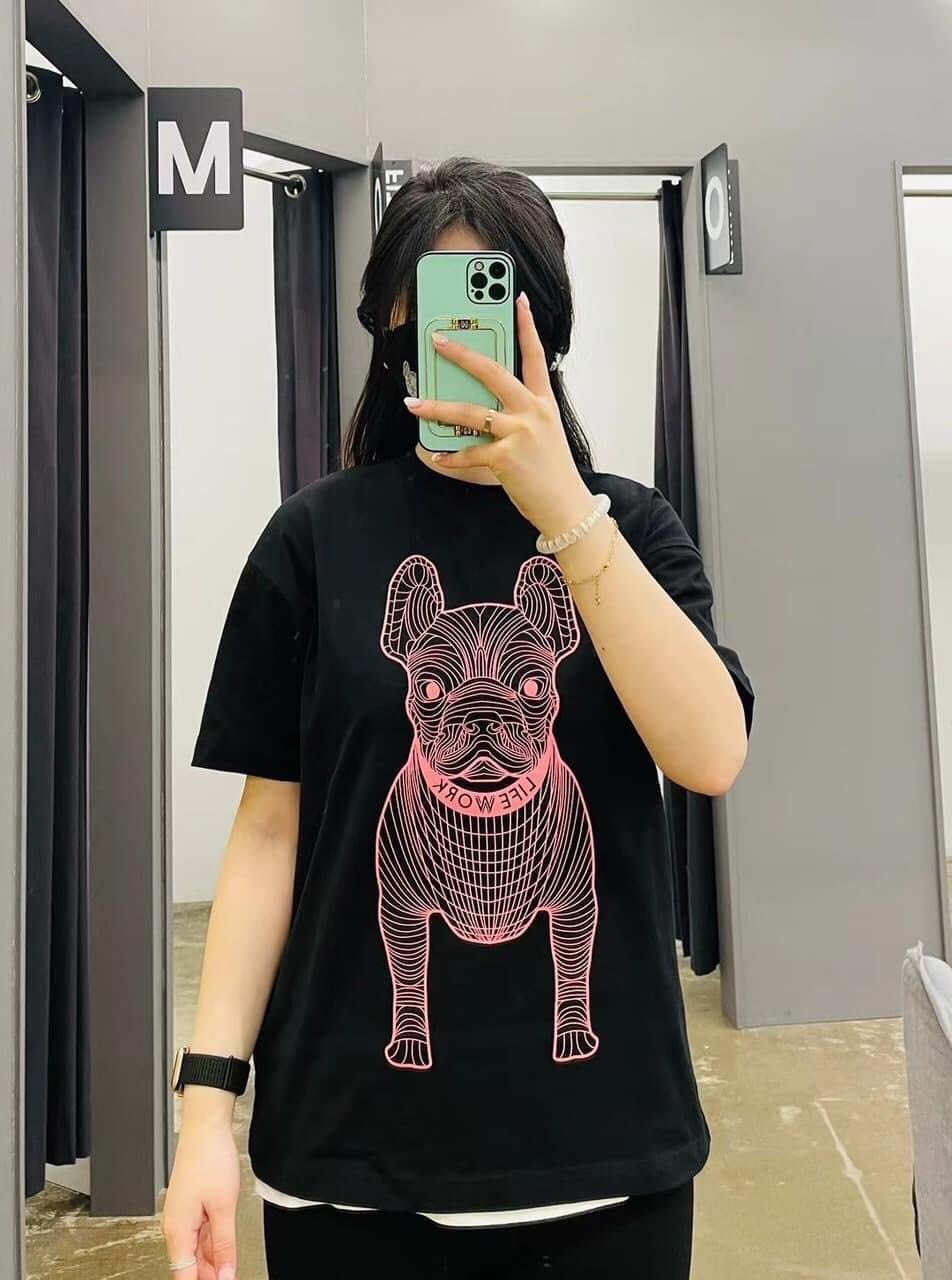 Áo thun Life Work - Life Work Face Dog Blue -  SWSG DOG 02