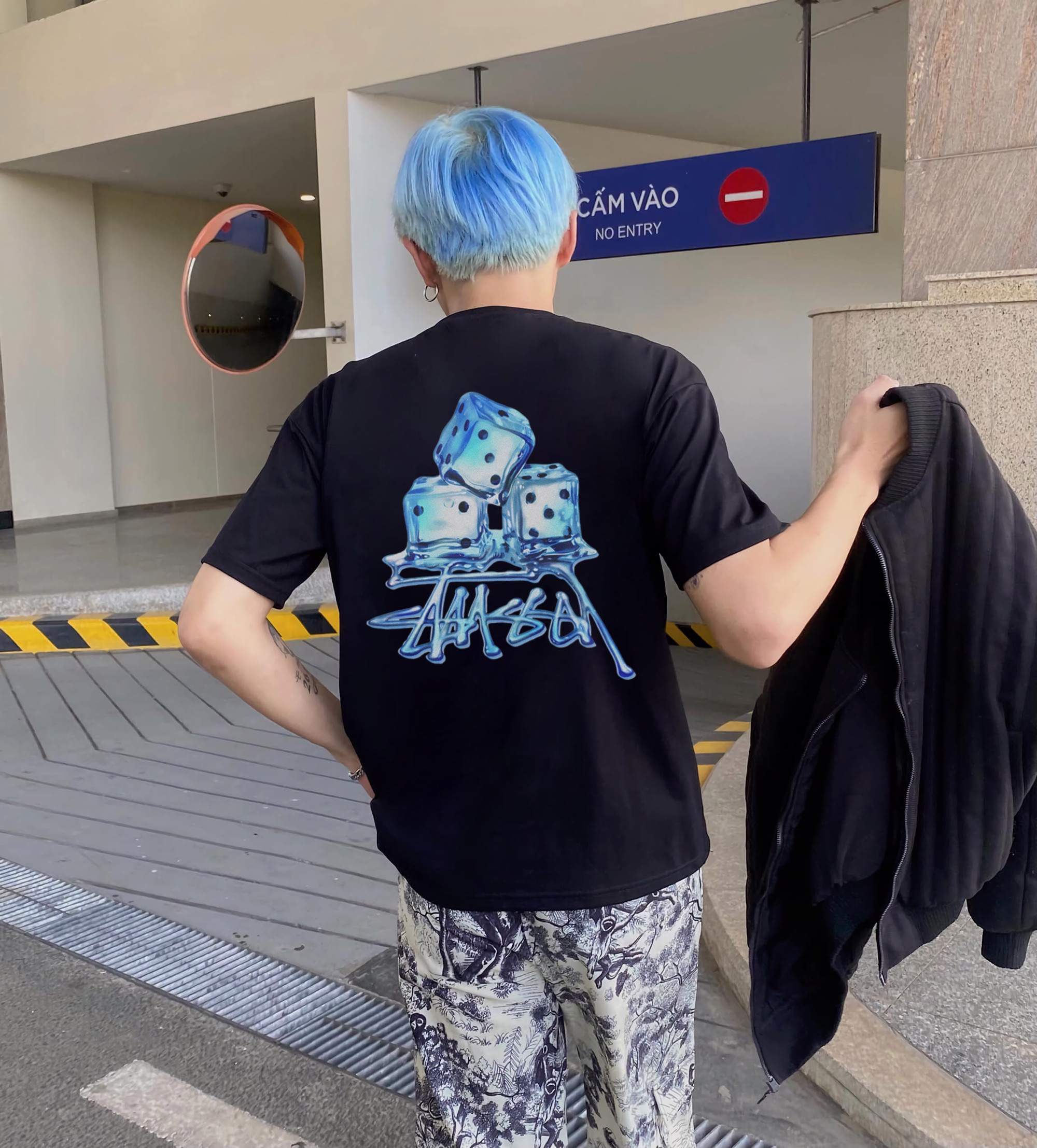 Áo thun cổ tròn Stussy MELTED TEE - Streetwears SG