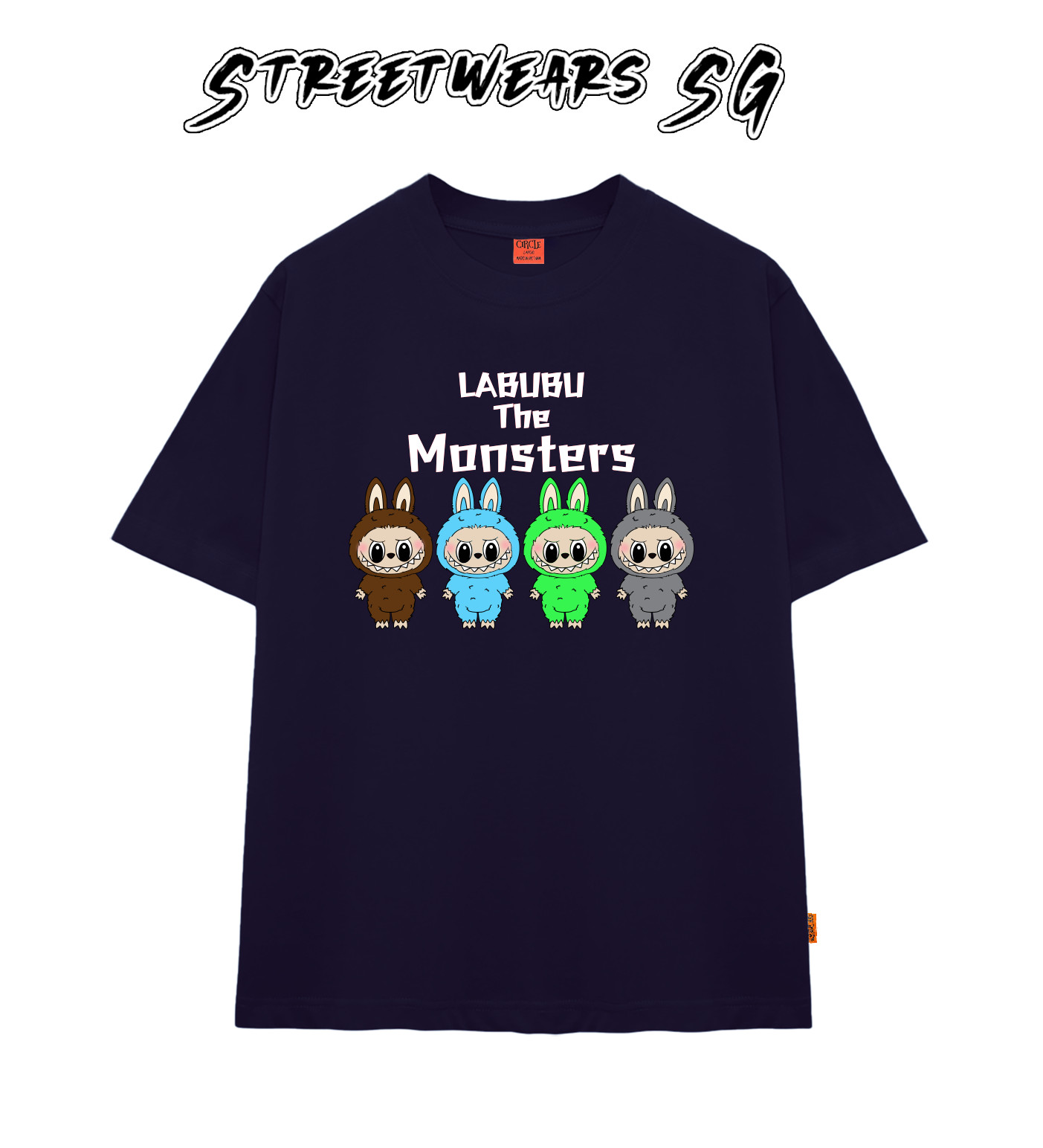 Áo thun LaBuBu The Monsters form rộng cao cấp - Streetwears SG - LBB-17