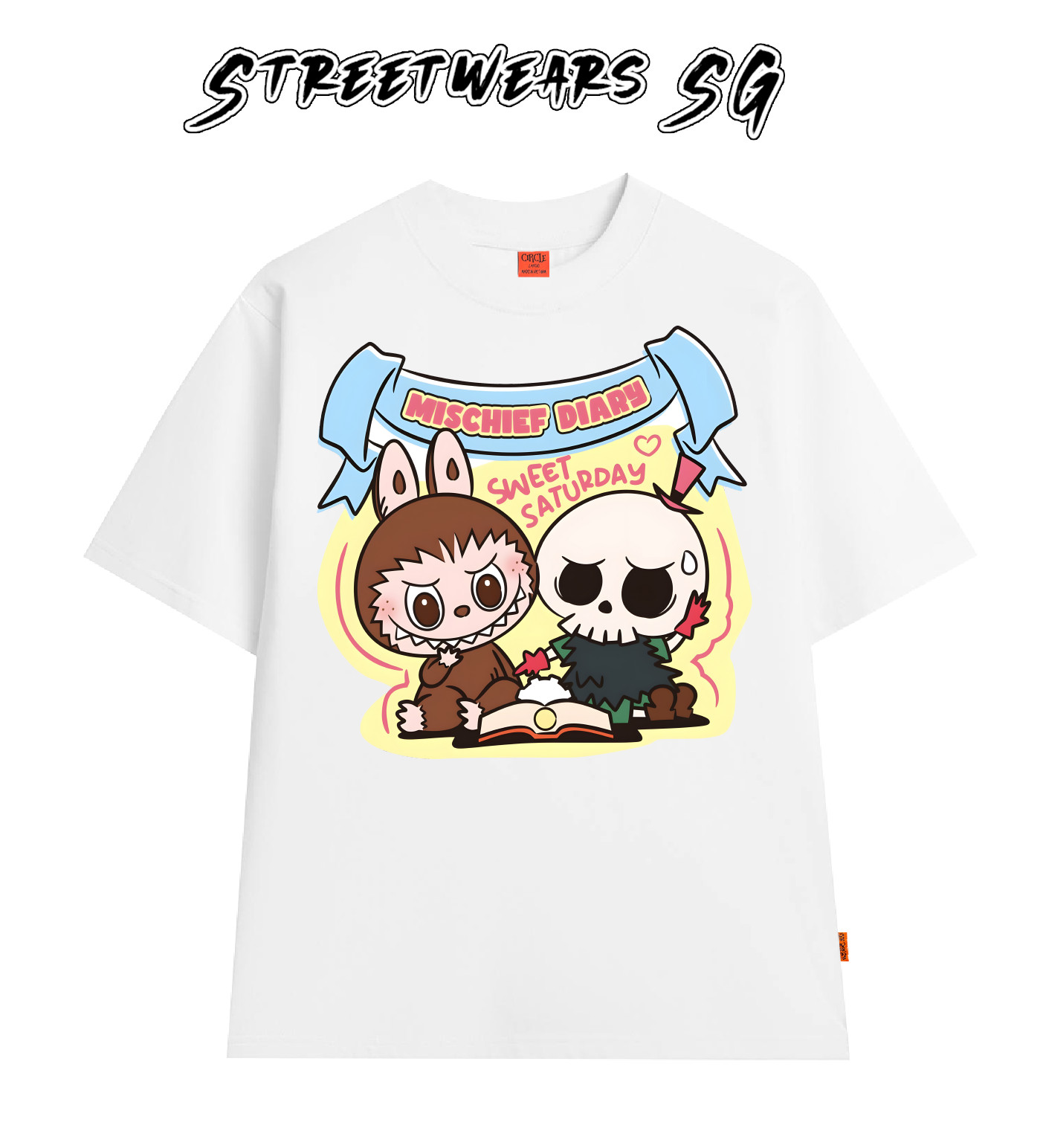 Áo thun LaBuBu Mischief Diary form rộng cao cấp - Streetwears SG - LBB-21