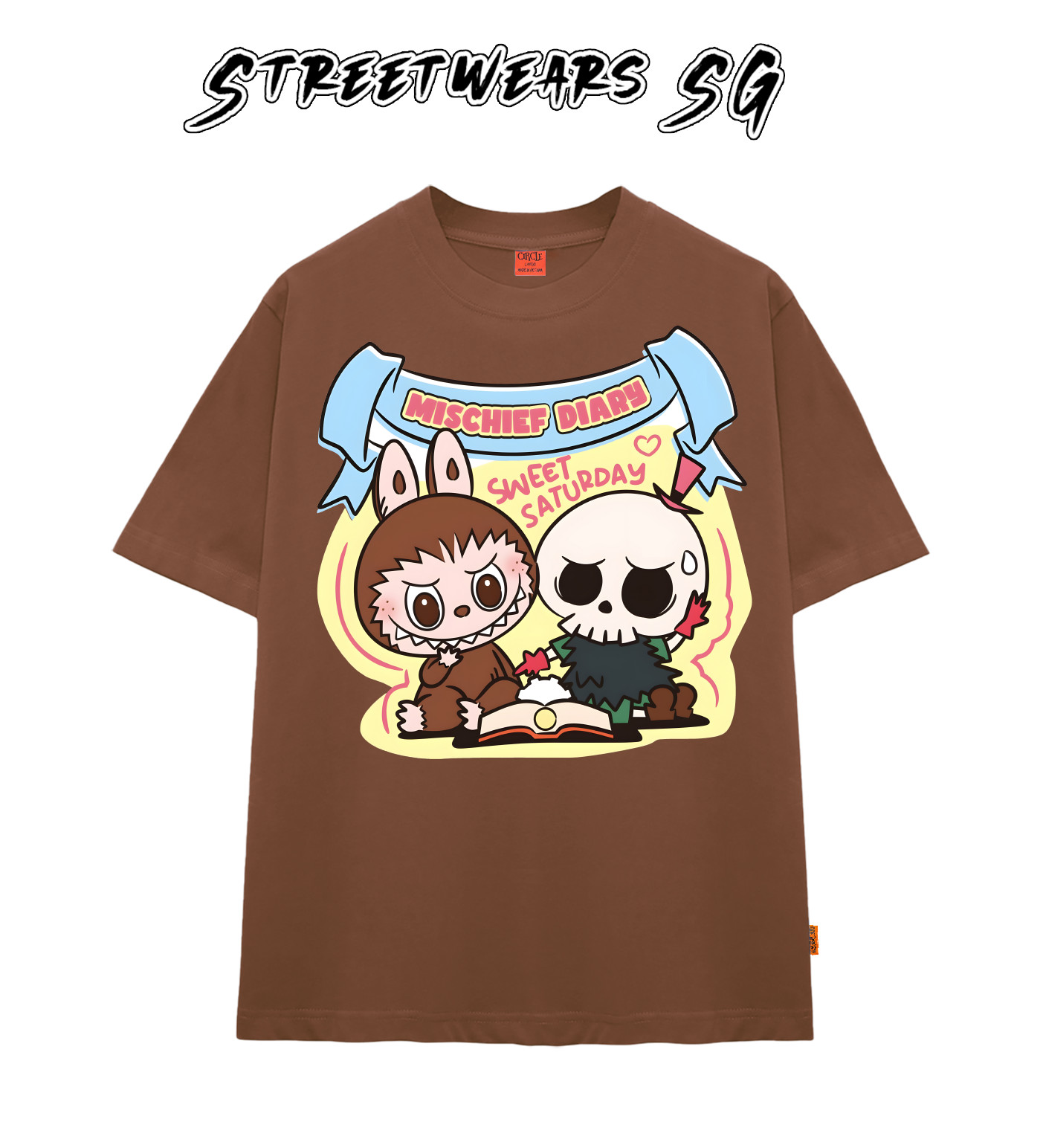 Áo thun LaBuBu Mischief Diary form rộng cao cấp - Streetwears SG - LBB-21