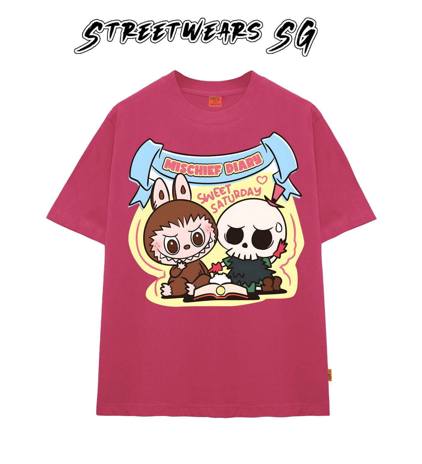 Áo thun LaBuBu Mischief Diary form rộng cao cấp - Streetwears SG - LBB-21