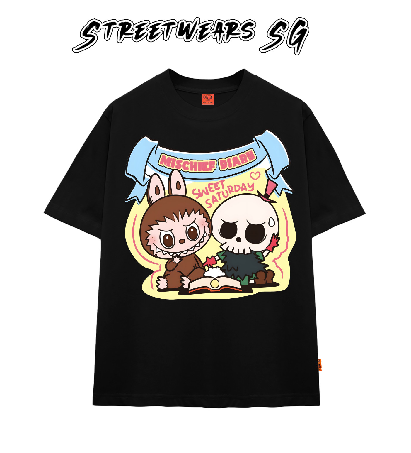 Áo thun LaBuBu Mischief Diary form rộng cao cấp - Streetwears SG - LBB-21
