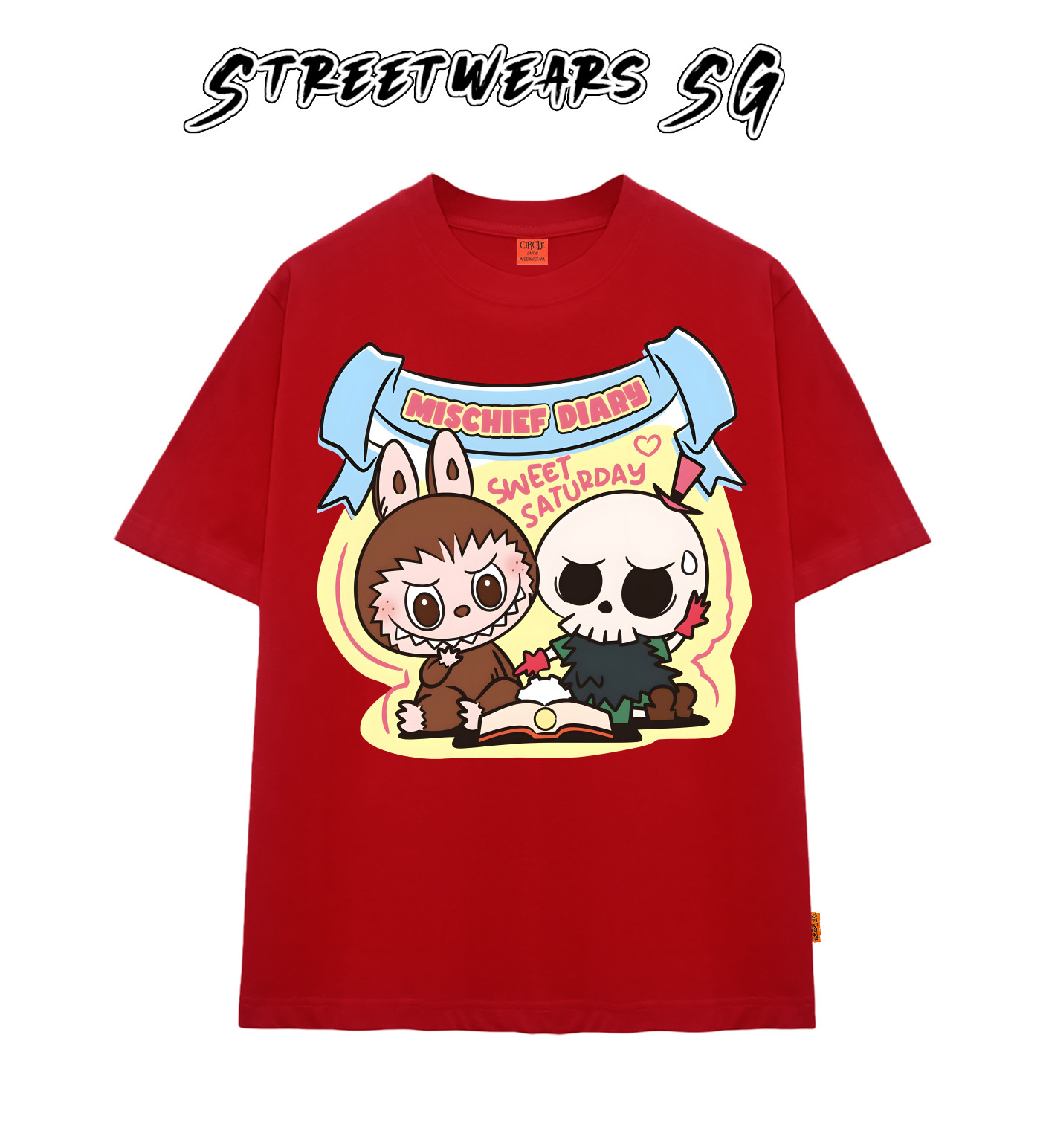 Áo thun LaBuBu Mischief Diary form rộng cao cấp - Streetwears SG - LBB-21