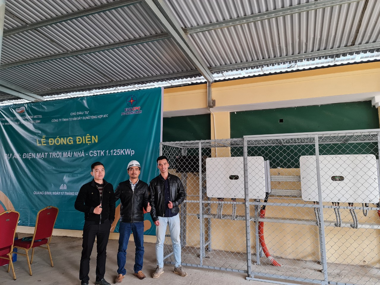 Công trình Năng lượng mặt trời công ty Cơ điện Hoàng An đã thi công với Công ty ATC