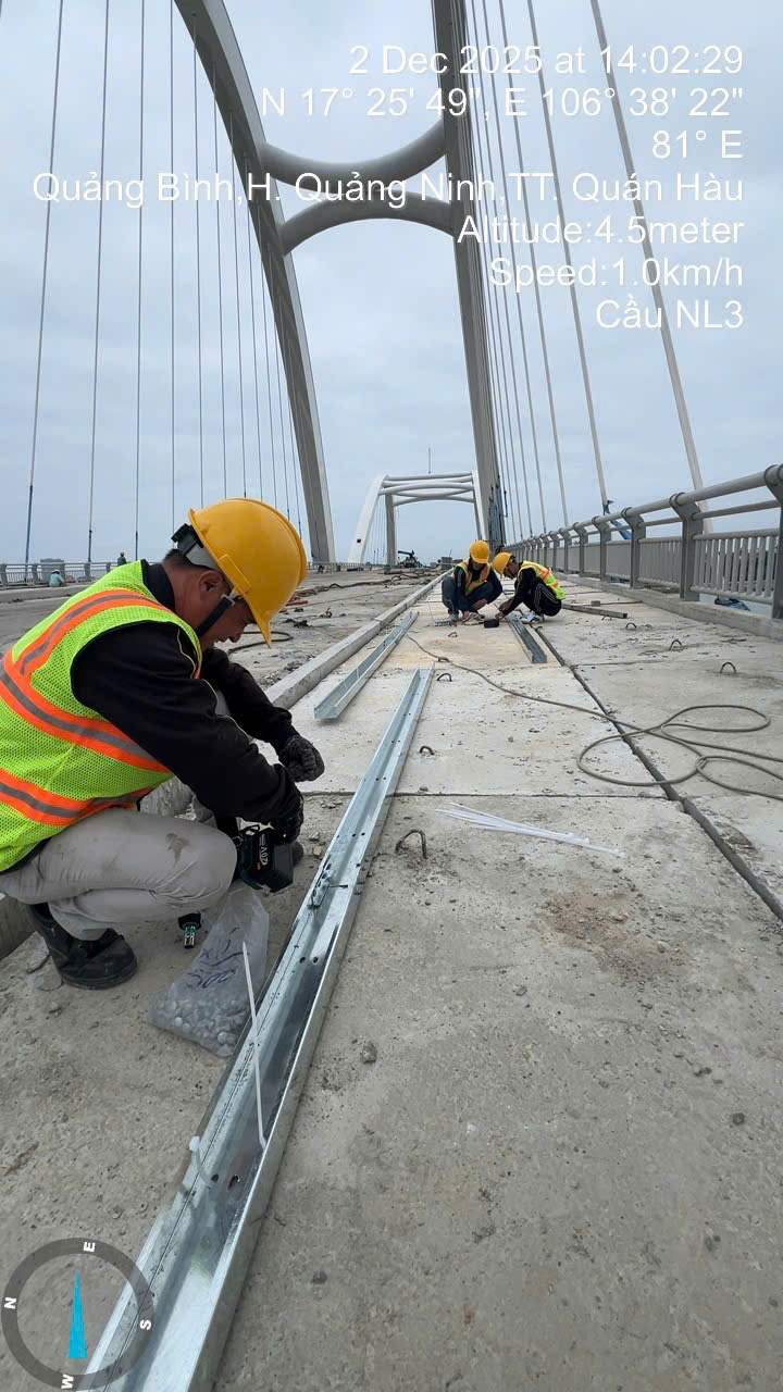 Thi công điện – chiếu sáng Cầu Nhật Lệ 3 Quảng Bình | Hoàng An