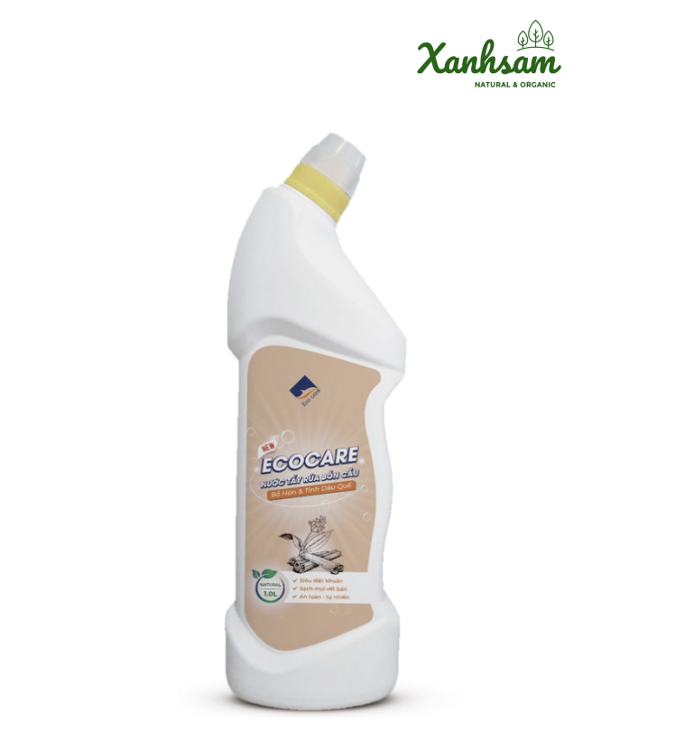 Nước tẩy rửa bồn cầu bồ hòn và tinh dầu quế 1 Lít - Ecocare - Hưng Yên