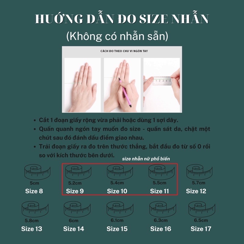 Hướng dẫn đo size