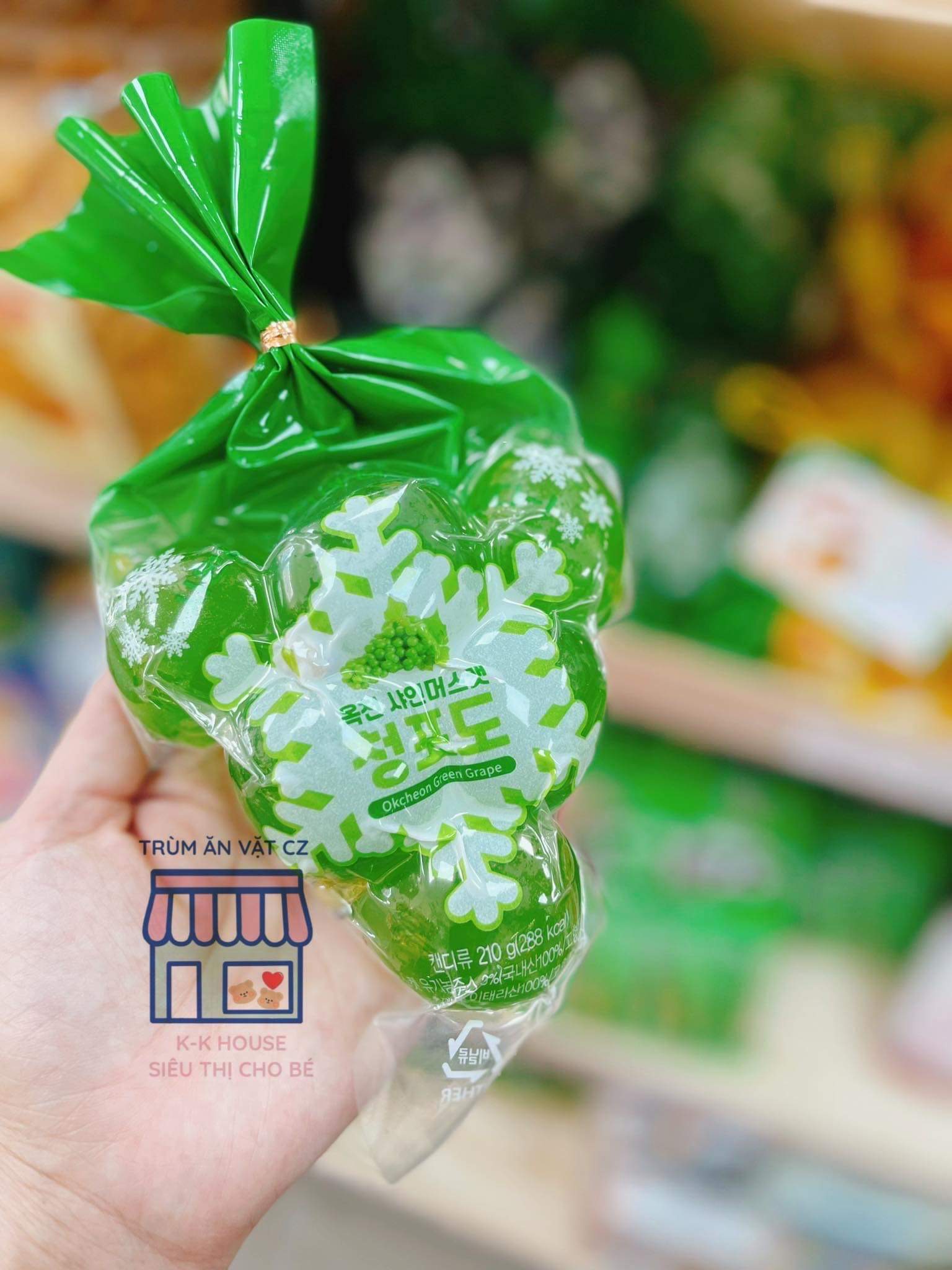 THẠCH NỔ NHO ĐEN KYOHO VÀ XANH OKCHEON - TÚI 7 VIÊN ( HSD :12/02/2025 ...