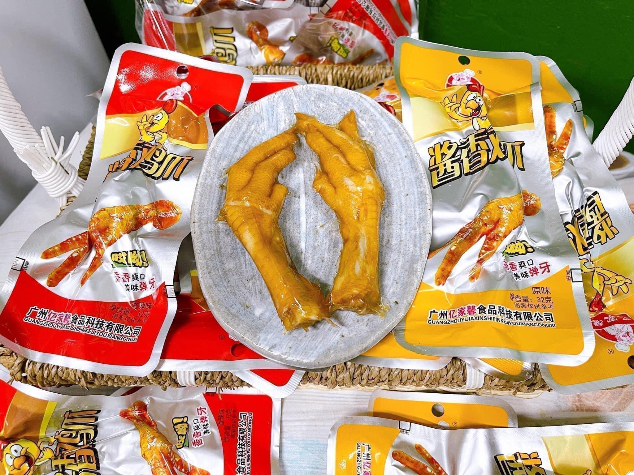 CHÂN GÀ CAY VÀ CAY ÍT TỨ XUYÊN - TRÙNG KHÁNH 32G Trùm Ăn Vặt Cz