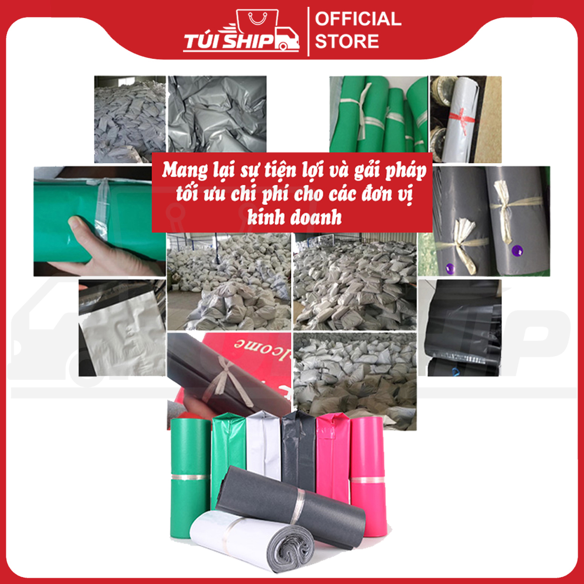 Túi Đóng Hàng, Túi Gói Hàng Niêm Phong Size 17x30 tối ưu chi phí - tiết kiệm - chất lượng