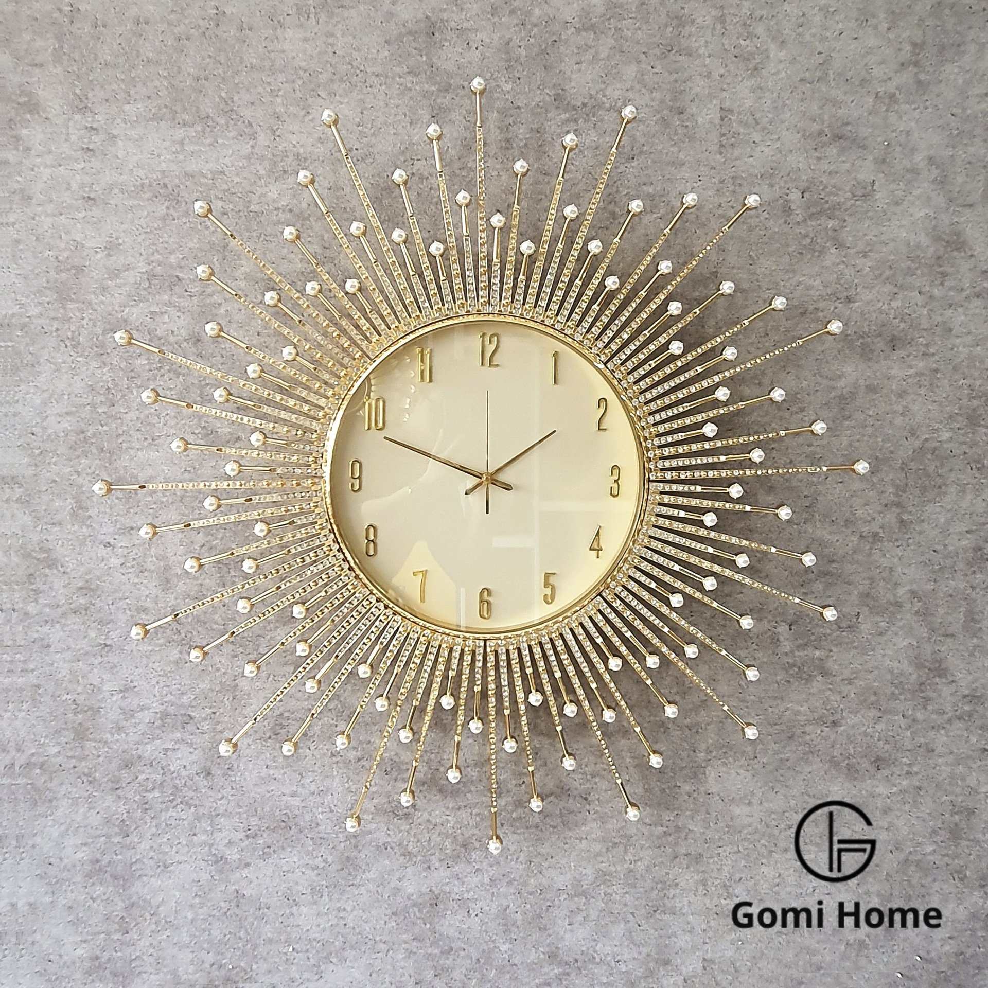 Đồng hồ anh sáng mặt vàng