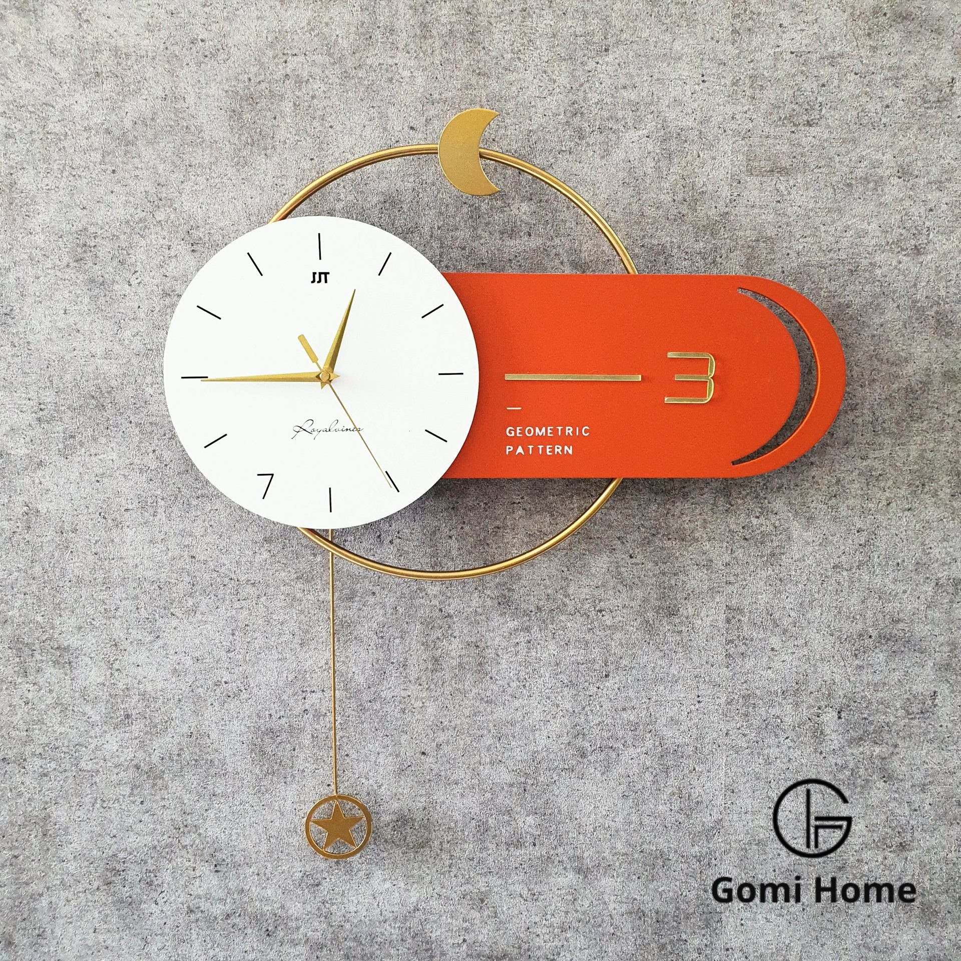 Đồng hồ con lắc mặt trăng ( cam )