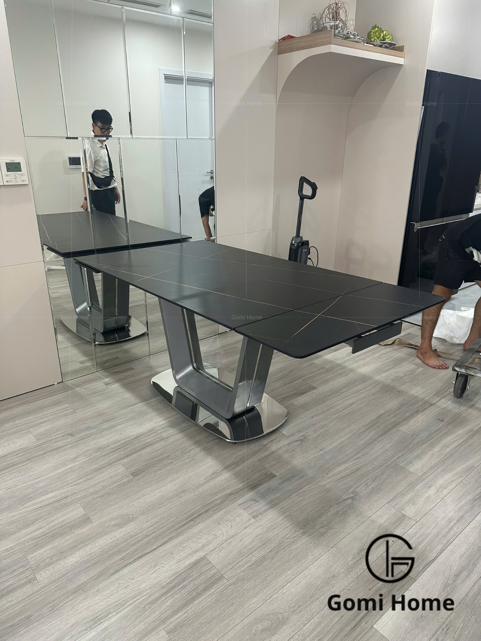 Bộ Bàn Ăn Thông Minh U Cao Cấp + 6 Ghế Minoti