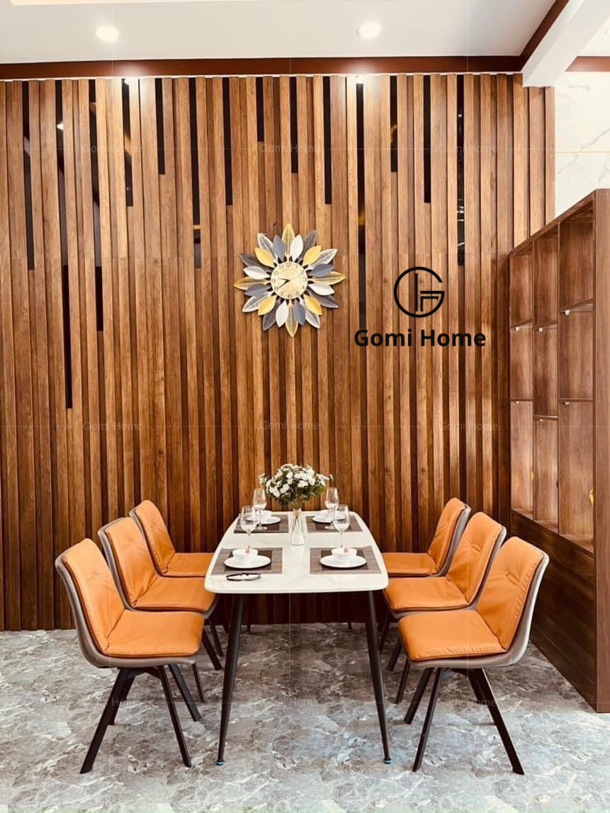 Bộ Bàn Ăn Chân Côn + 6 Ghế Eyes