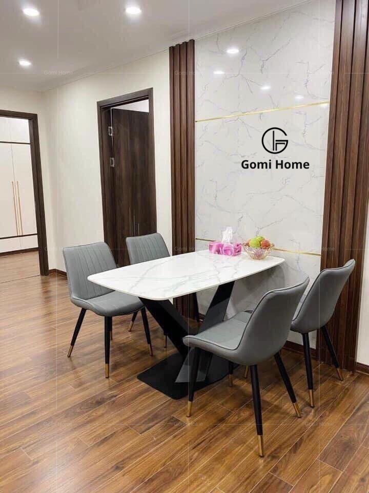 Bộ Bàn Ăn Chân X + 4 Ghế Loft