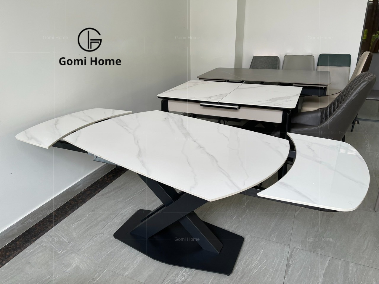 Bộ Bàn Ăn Thông Minh Xoay + 6 Ghế Eyes