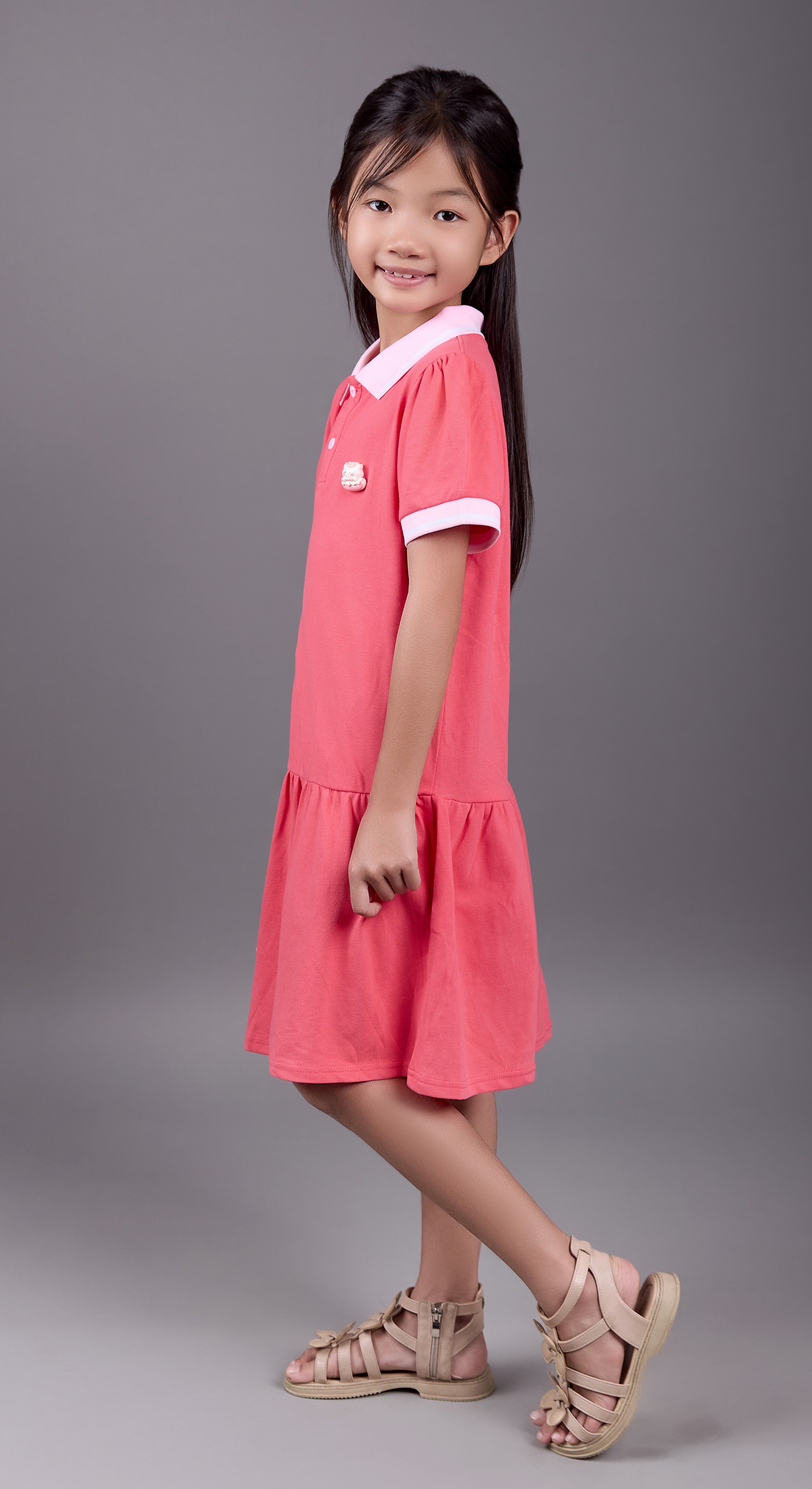 ĐẦM POLO BG PHỐI BO CỔ MIX MÀU
