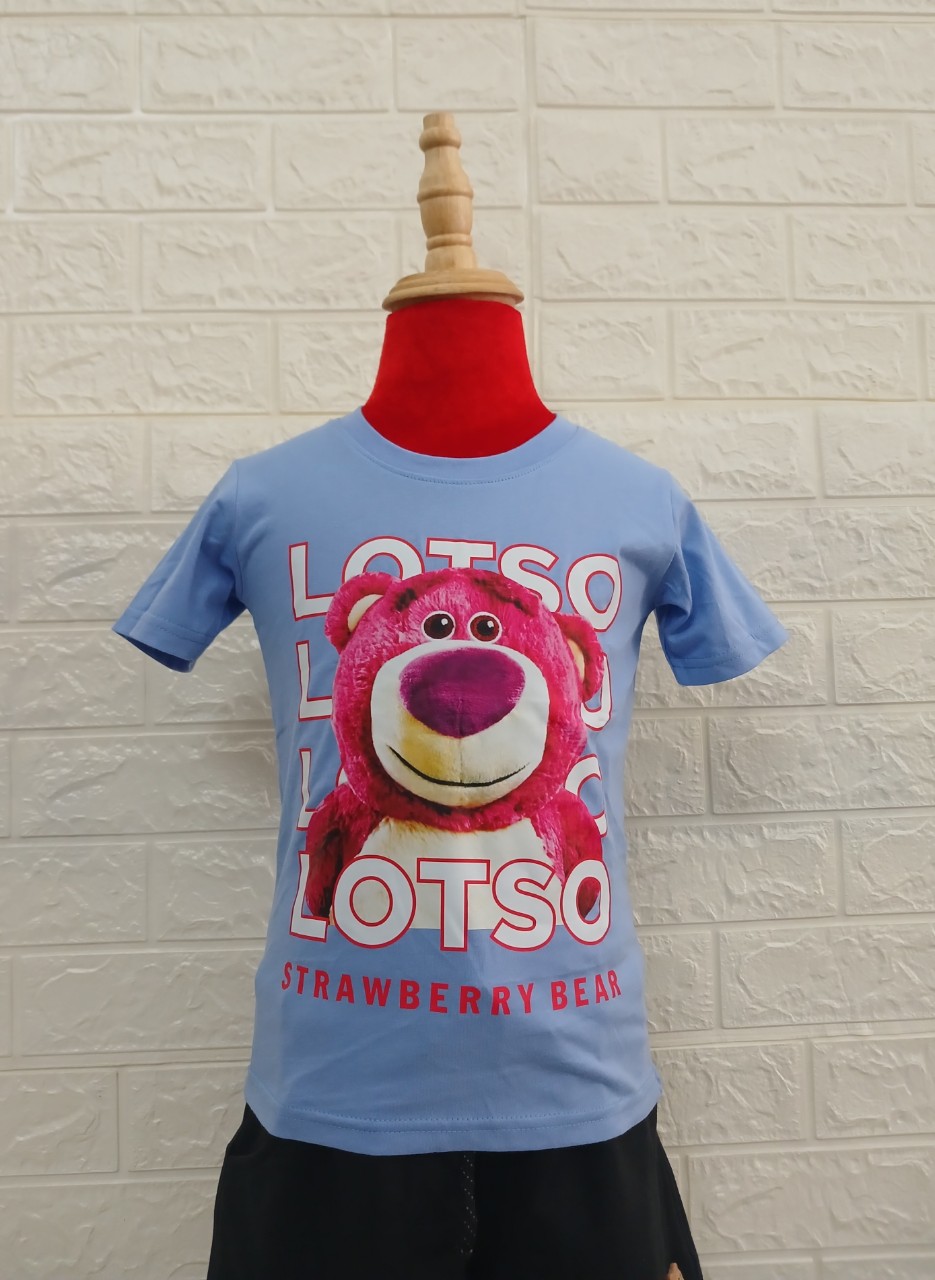 ÁO T-SHIRT GẤU DÂU XANH MÔN