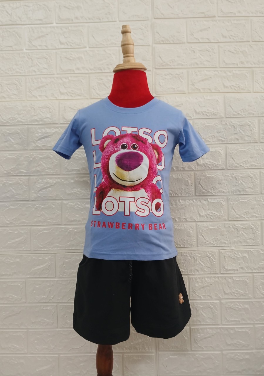 ÁO T-SHIRT GẤU DÂU XANH MÔN