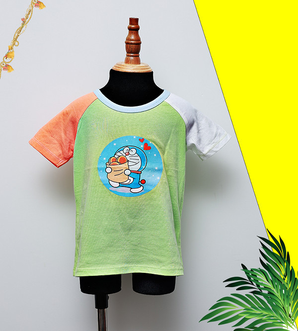 ÁO T-SHIRT RAGLAN DOREMON MIX MÀU