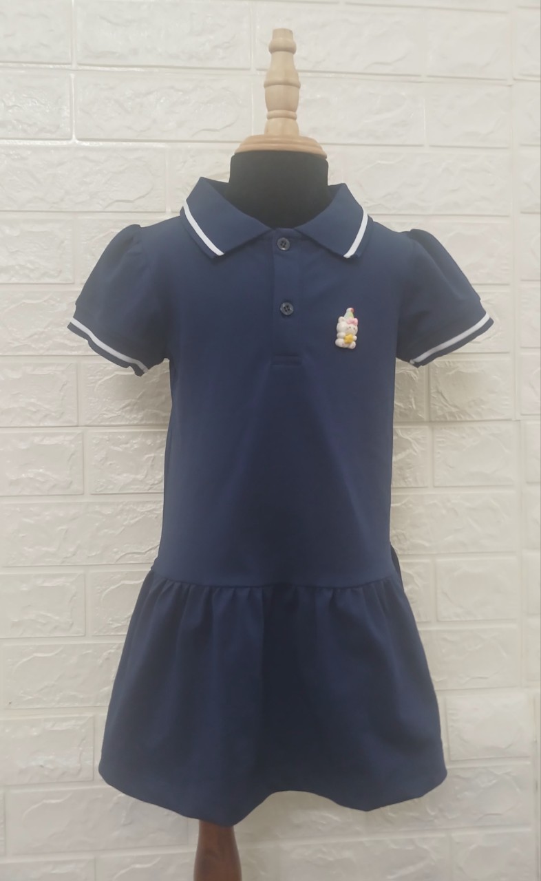 ĐẦM POLO BG PHỐI BO CỔ MIX MÀU