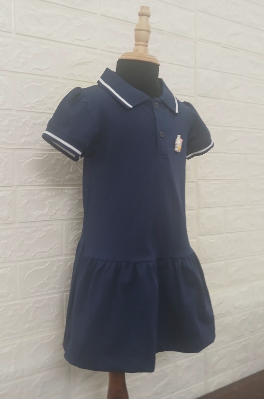 ĐẦM POLO BG PHỐI BO CỔ MIX MÀU