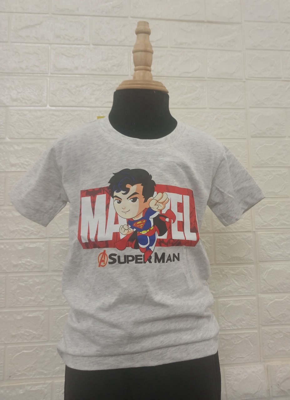 ÁO T-SHIRT BT MARVEL - XÁM TIÊU