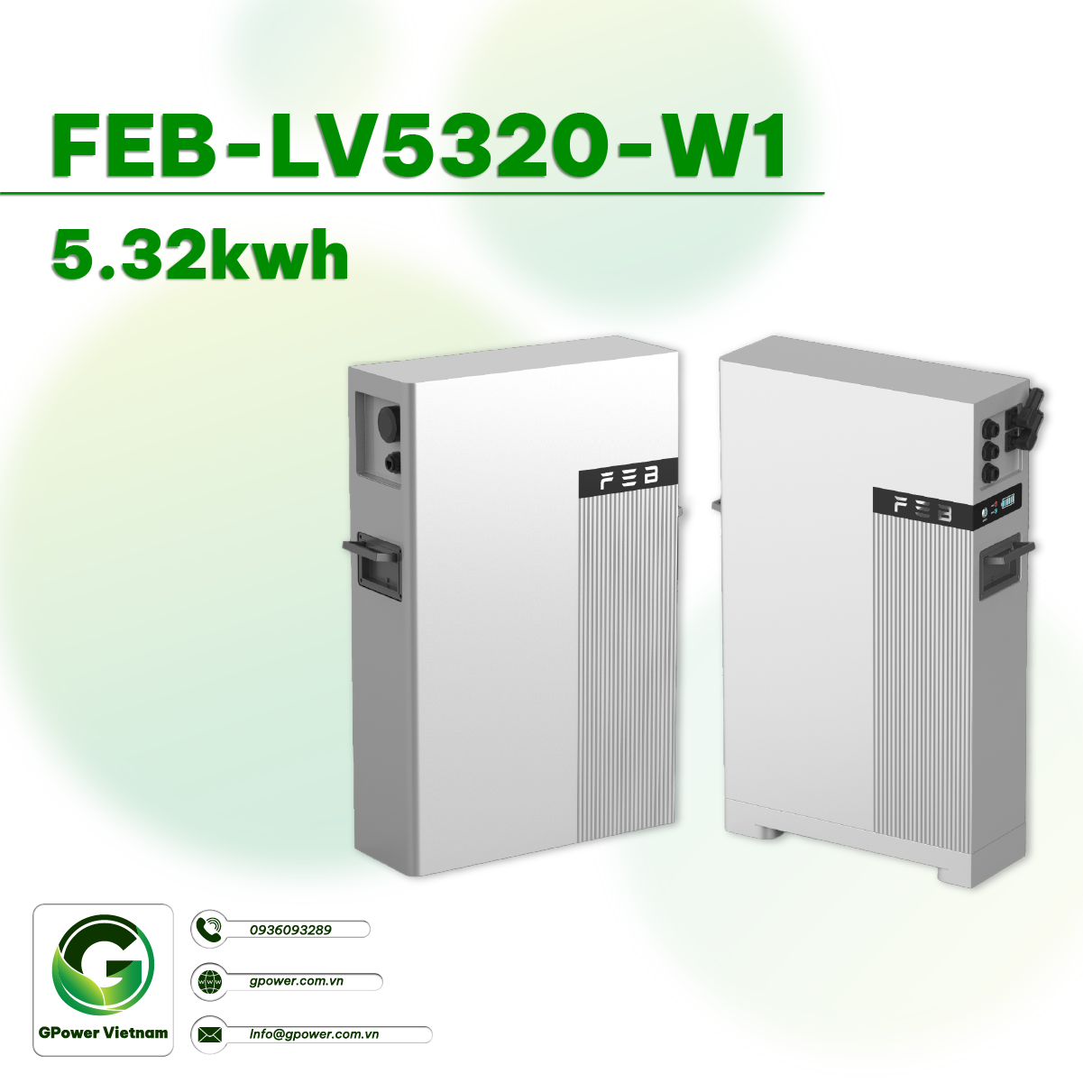 Nguồn lưu trữ năng lượng dòng thấp áp dân dụng FEB-LV5320-W1