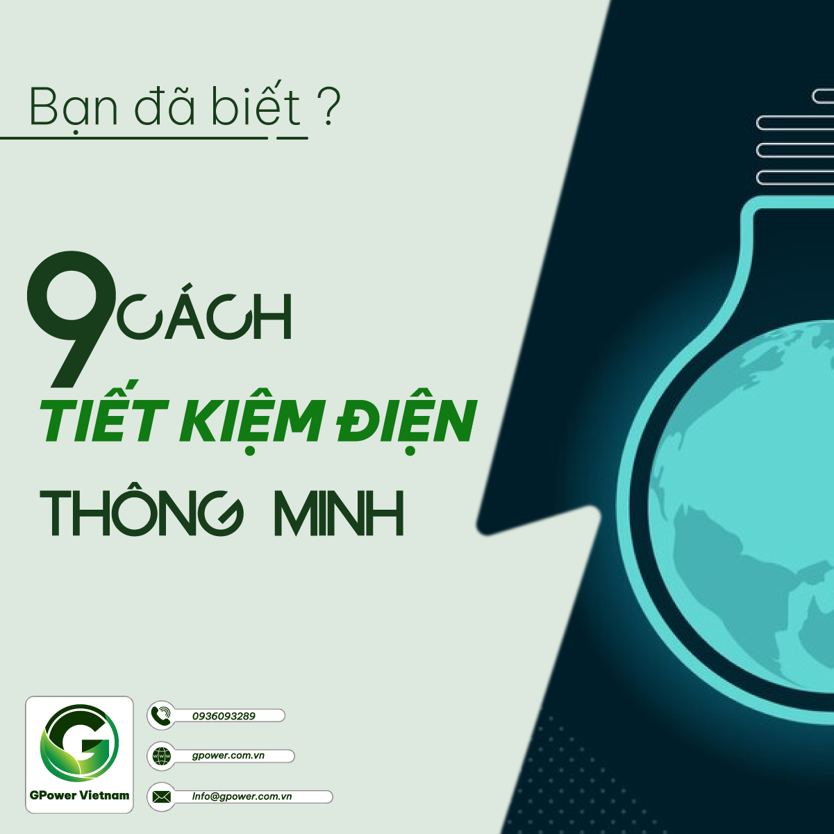 9 cách thông minh để tiết kiệm điện