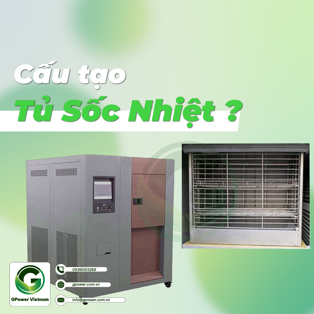 Cấu tạo của tủ sốc nhiệt