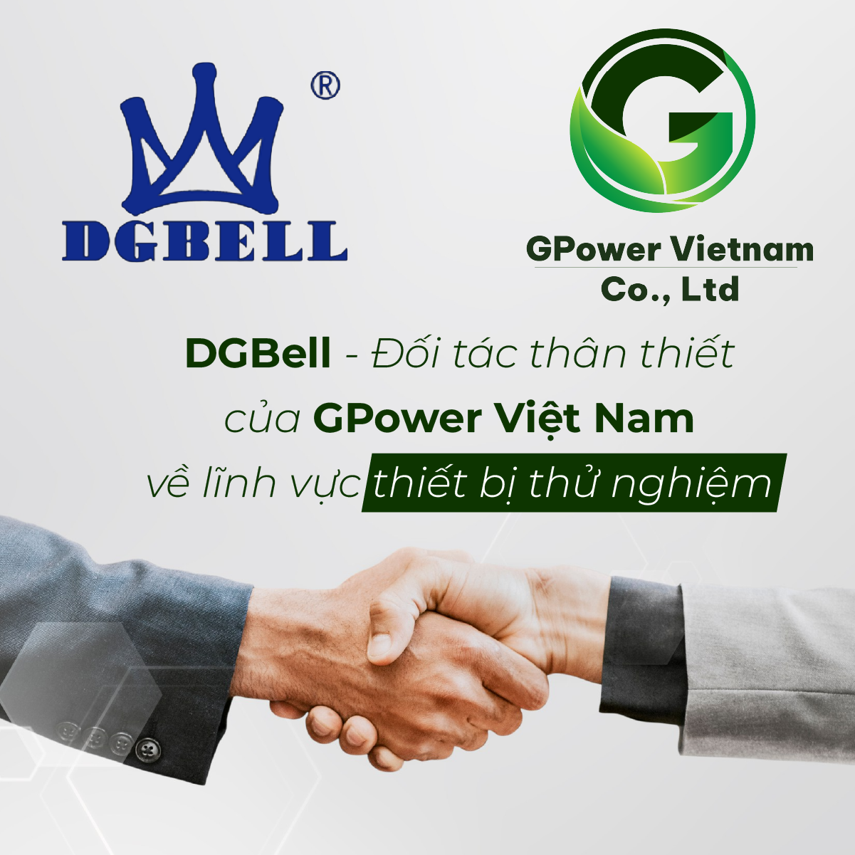 DGBell - Đối tác thân thiết của GPower Việt Nam về lĩnh vực thiết bị thử nghiệm