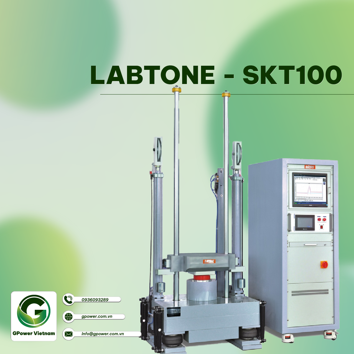 Máy thử nghiệm sốc nửa hình sin Labtone SKT100