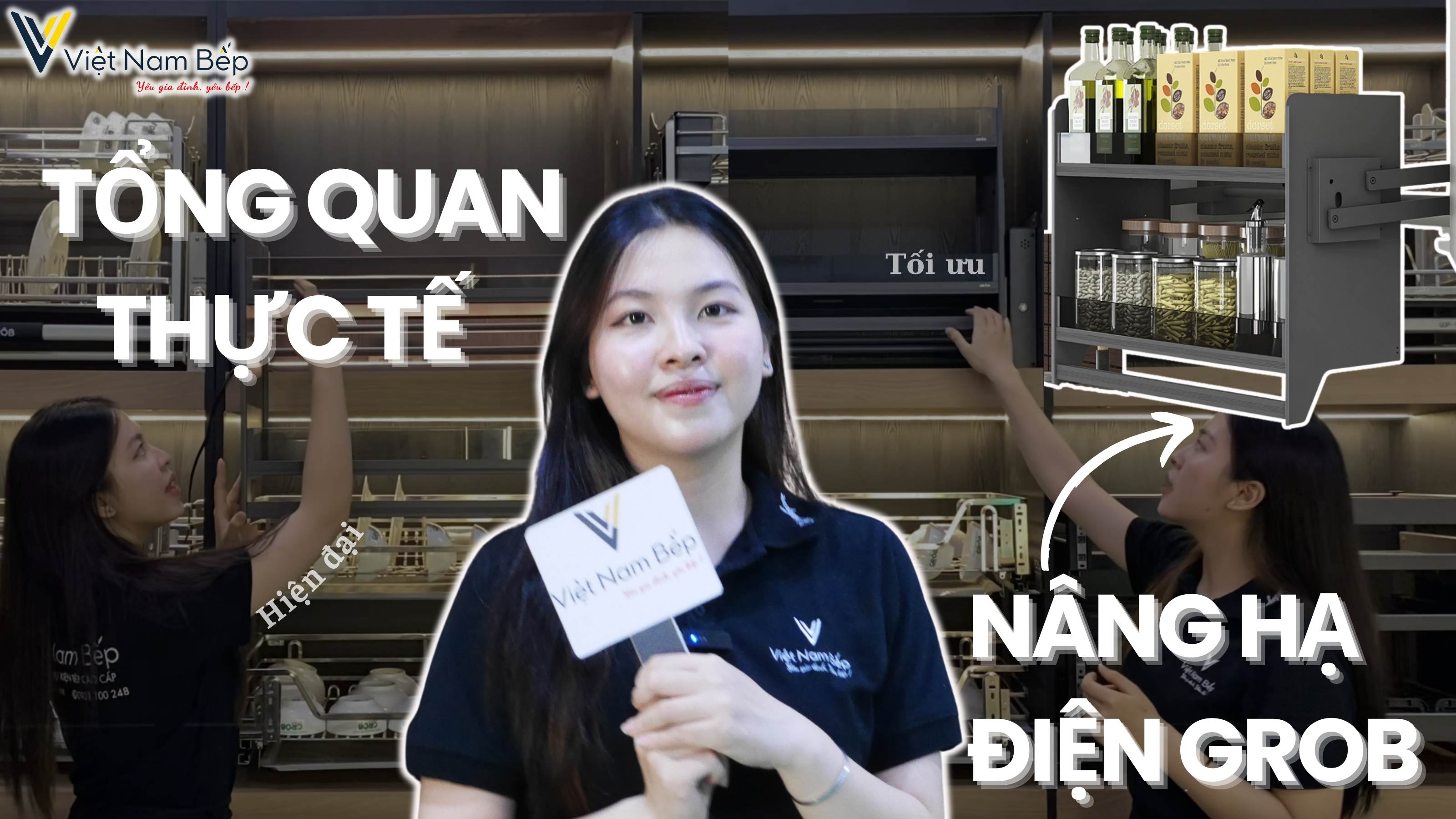 [MẪU MỚI 2024] TỔNG QUAN NÂNG HẠ ĐIỆN CAO CẤP GROB mã GP1 cho khoan tủ 70cm đến