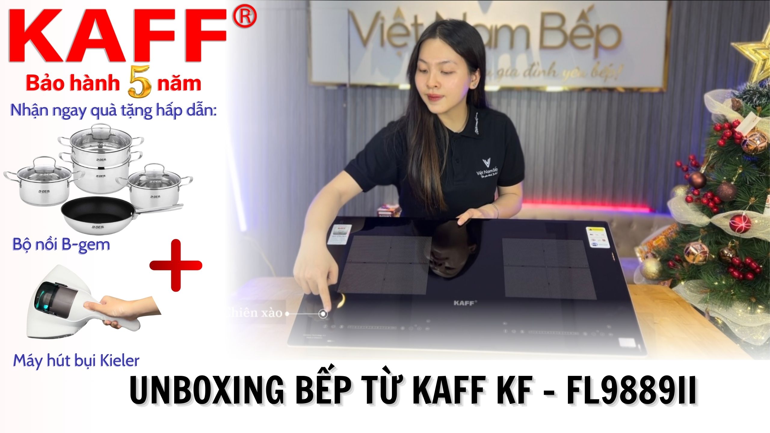 Unboxing Bếp từ đôi KAFF KF-VNB.FL9889II - siêu bền chuẩn Đức Độc Quyền SayHome new 2024