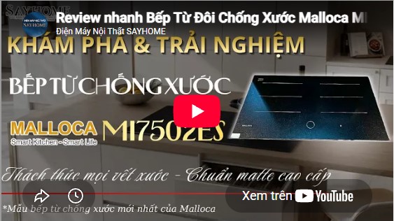 Review nhanh Bếp Từ Đôi Chống Xước Malloca MI7502ES | BST 2026 Mới Nhất Của Malloca