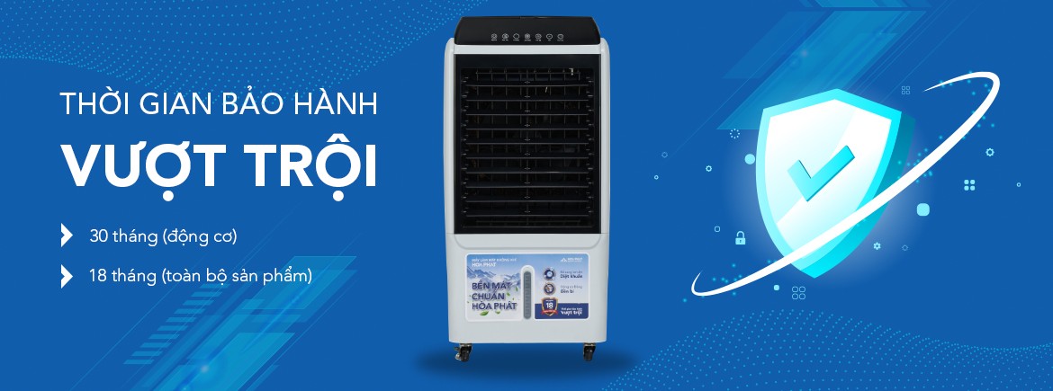 Quạt điều hòa hơi nước Hòa Phát HPCF1-033I 40L Phím cảm ứng - Chính hãng