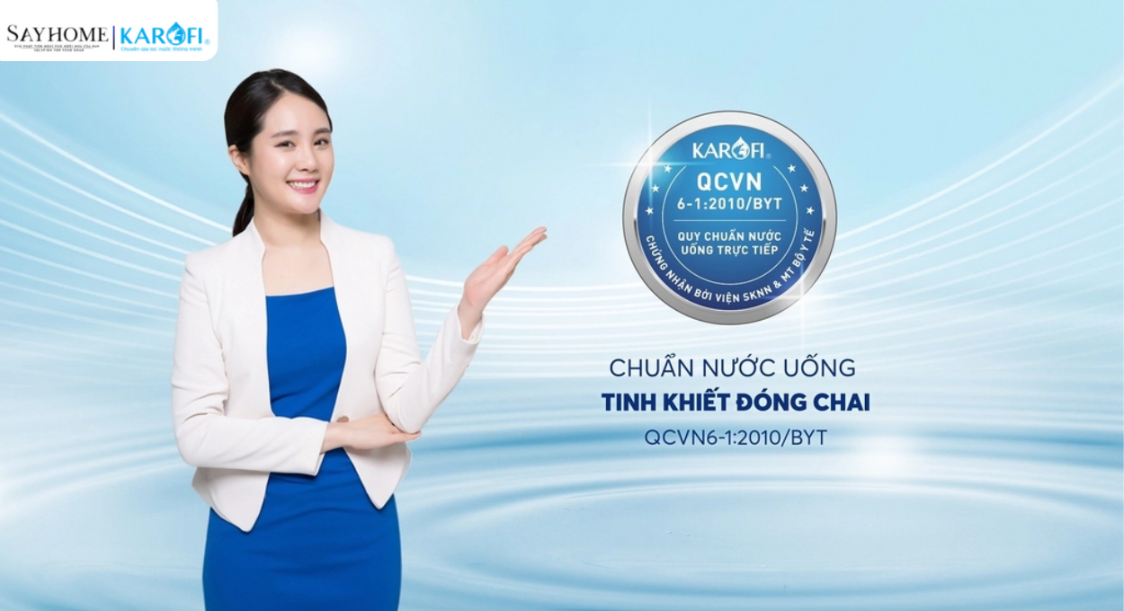 Máy lọc nước để gầm 10 lõi lọc Karofi KAQ-U02V tại thành phố Hồ Chí Minh