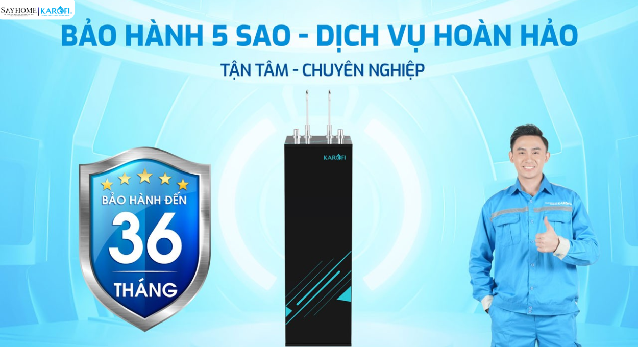 Máy lọc nước tủ đứng 11 lõi lọc Karofi KAQ-F38 tại thành phố Hồ Chí Minh
