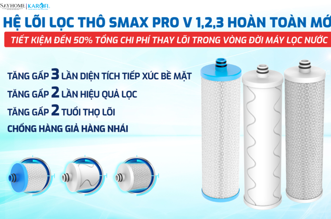 Máy lọc nước để gầm với 10 lõi lọc RO Karofi KAQ-U98 PRO tại thành phố Hồ Chí Minh