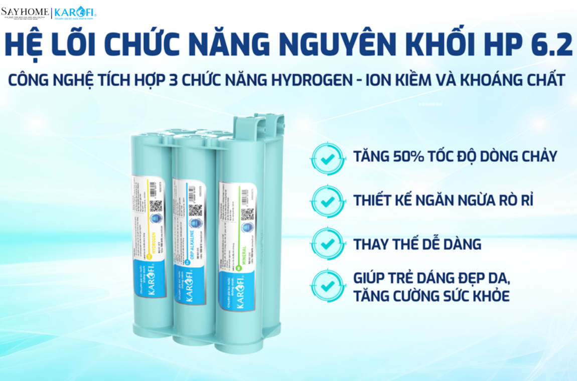 Máy lọc nước để gầm với 10 lõi lọc RO Karofi KAQ-U98 PRO tại thành phố Hồ Chí Minh