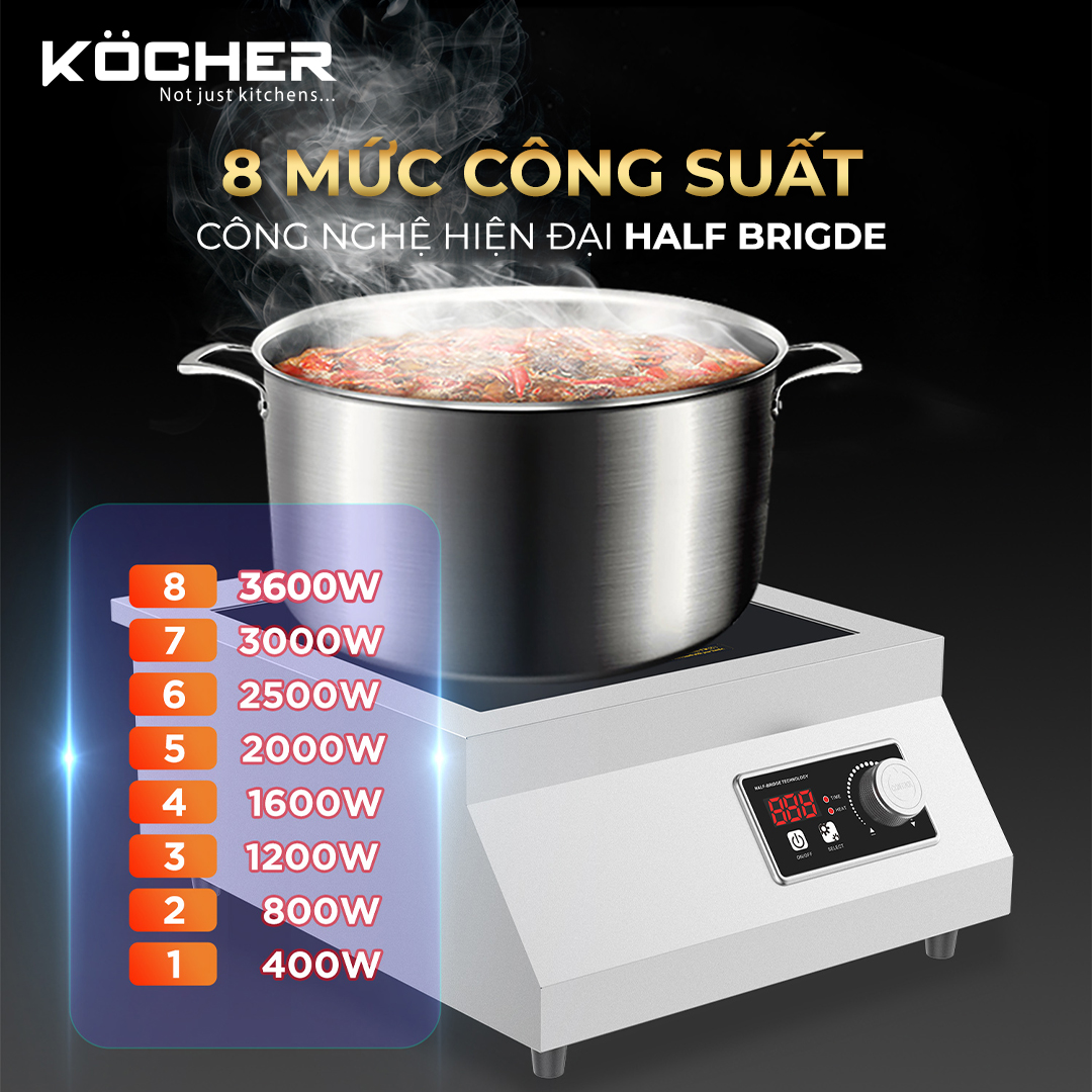 Bếp từ đơn công nghiệp KOCHER CI-3600F tại thành phố Hồ Chí Minh